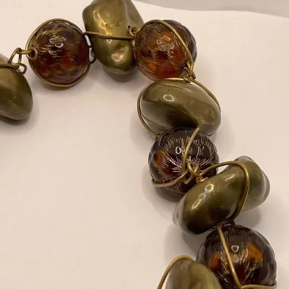 Vintage ABRA COUTURE chunky necklace choker - Picture 5 of 10